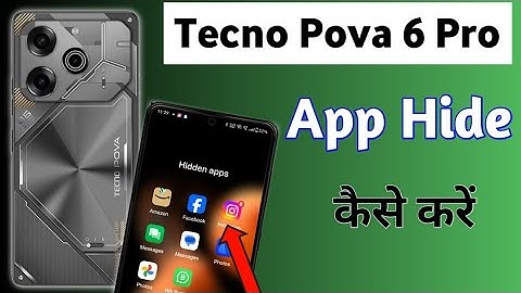 How To Hide Apps In Tecno Pova 6 Pro 5g | Tecno pova 6 Pro me App Hide kaise kare