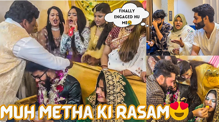 MUH METHA KI RASAM ME ZAHID HUA EMOTIONAL🥹| ZAHID OR RUHINA KI ENGAGEMENT | AALTU FALTU |