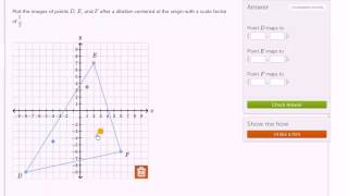 Scaling down a triangle by half