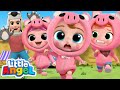 Three Little Pigs | Classic Kids Stories | Little Angel Kids Songs & Nursery Rhyme