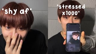kyungjun the introvert STRUGGLING big time during his first ig live