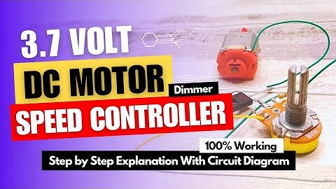 How to make 3.7v DC Motor