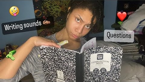 ASMR - Writing and Responding with "Mm Interesting" (Sarah)