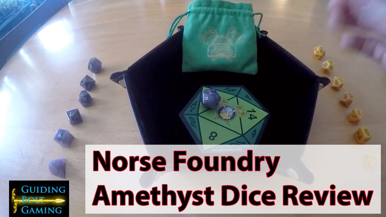 Norse Foundry 7 Piece Gemstone (Amethyst) Dice Review