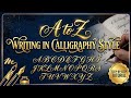 A to z write in calligraphy style//A to Z writing in calligraphy style #trending #viral #viralreels 