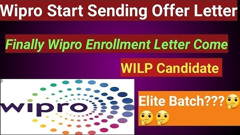 Wipro  Start Sending Offer Letter |2022| Wipro Enrollment Update