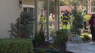 Raw Video: Scene of Fire at Pleasant Hill Senior Living Facility