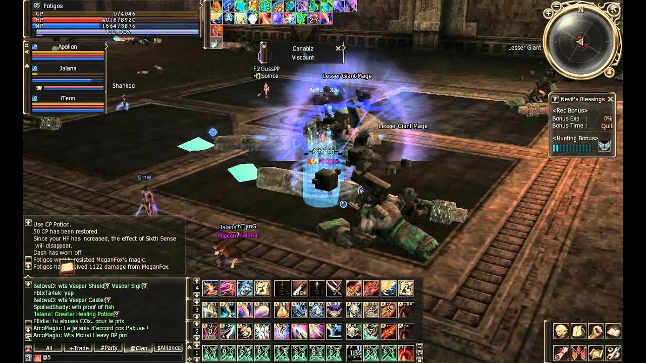 Lineage2 pvp gank giant caves