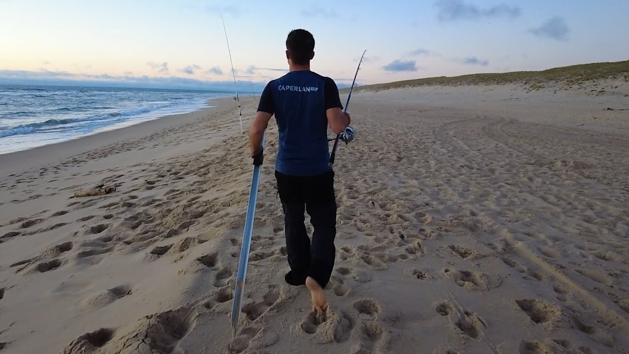 Ночная рыбалка с прибоя (Атлантика)