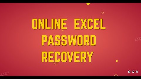 Online Excel Password Recovery