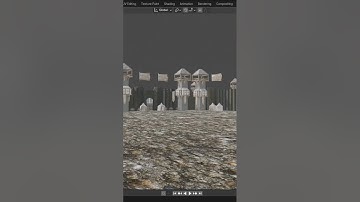 Medieval Castle Build – Blender 3D Timelapse (Part 1) + Stylised Fantasy Structure
