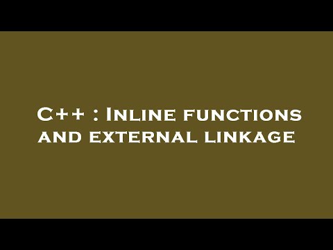 C++ : Inline