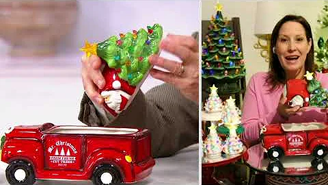 Mr. Christmas Nostalgic Pick-up Truck Cookie Jar on QVC