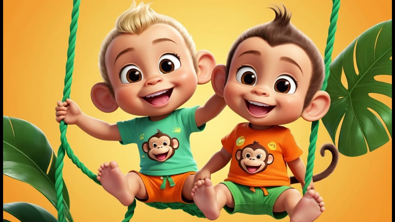 Cbeebies Rocking Monkey Baby Monkey Climb and Swing | Fun Jungle Song for Kids | Playful ...