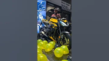 Taking delivery of Kolkata’s 1st Street Triple RS(Cosmic Yellow)💛 #triumph