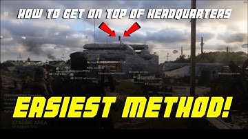 COD WWII | How to get on top of Headquarters - Easiest method!