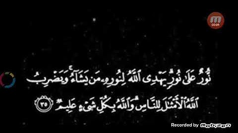آية النور بصوت القارئ حمزة أسامة البكري