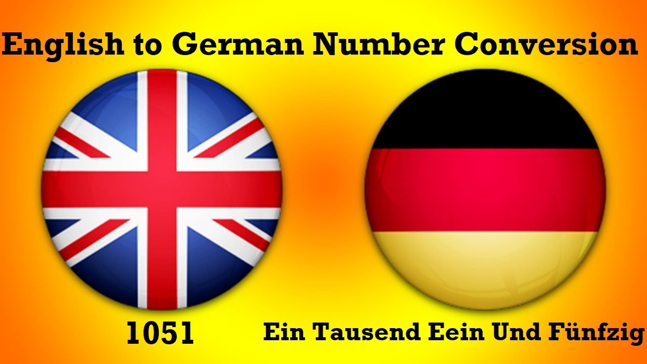 Learn German easy Lesson 4 How to convert numbers from English to