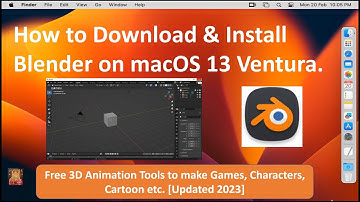 How to Install Blender on macOS 13 Ventura !! Free 3D Animation Tools !! Intel & Apple M1 & M2