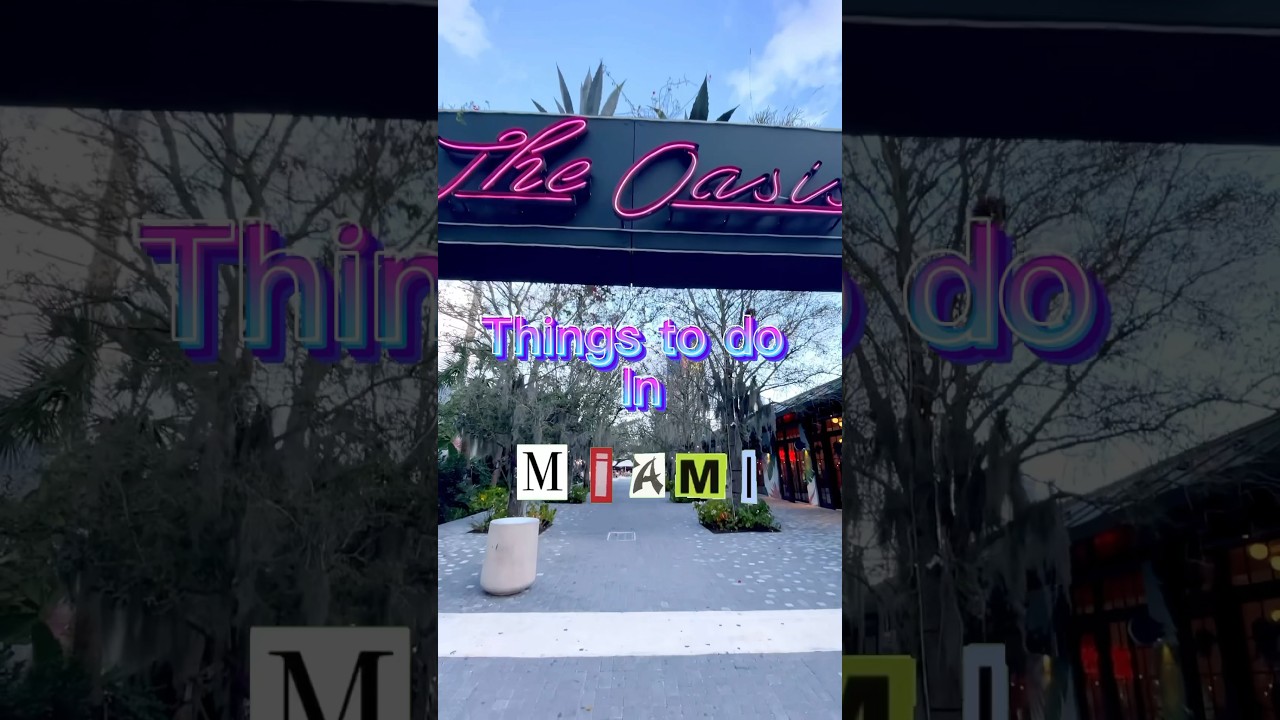 Things to do in 📍Miami, FL #TheOasis #Wynwood #Miami #MiamiBars #Bars #Cocktails #Thingstodo