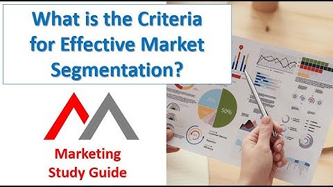 The Criteria for Effective Segmentation