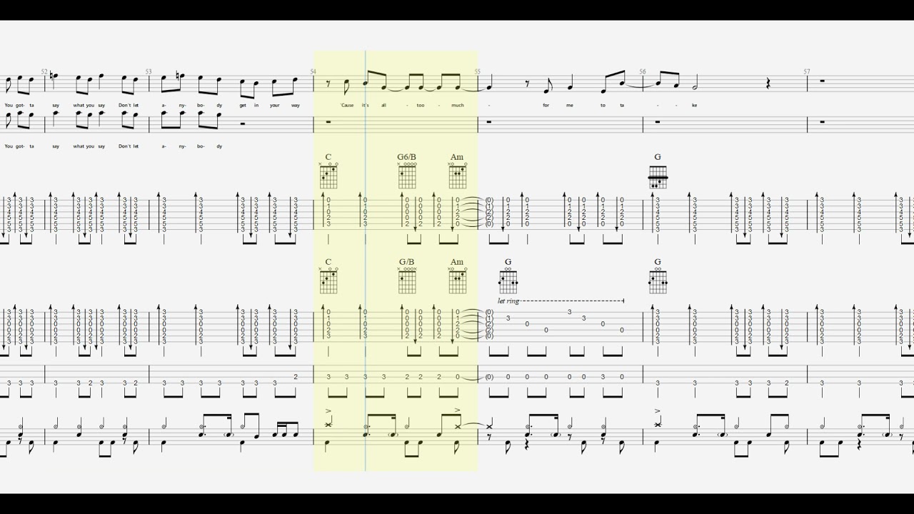 Roll With It (OASIS) Band Score （4ピース用） - YouTube