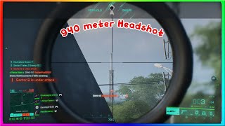 Battlefield 2042 : Long Range Sniping - 940 meter Headshot