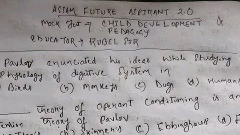 Assam TET 2021/ Solve CDP mock test / by Rubel sir/ check your answers