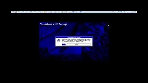 How to install Windows 95 on VMWare
