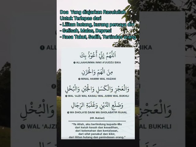 Doa Yang diajarkan Rasulullah untuk terlepas dari Lilitan hutang dll. class=