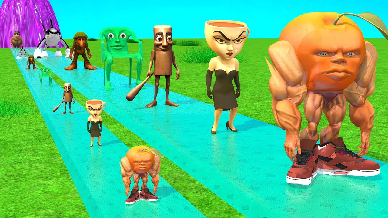 New Long Slide Game With Cow Elephant Gorilla Hippopotamus Tiger 3d Animal Game Funny 3d Animals