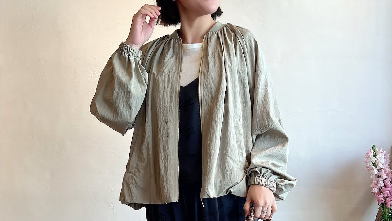 再入荷】MICA&DEAL / ヘムバルーンナイロンブルゾン | anouk