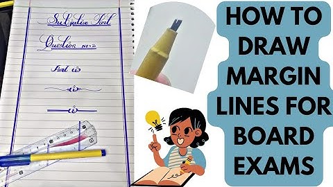 Cutting 605 Marker For Margin Lines /Easy and Simple 3 Methods to draw Margin lines