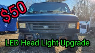 VanHaulen LED Headlight Upgrade Ford E250