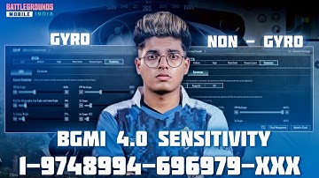 New BGMI 4.0 Sensitivity Settings 🔥Best Zero Recoil Control for All Devices | Full GUIDE 2025 