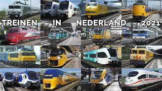 Trains in The Netherlands 2021 (Railfan video)