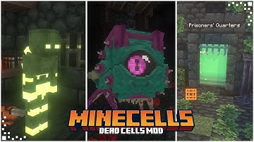 Mine Cells - Dead Cells Mod (Minecraft Mod Showcase) | New Dimension, Deadly Mobs & Exploration Mod
