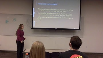 Amy McCombs Mock Teaching Video. How to Write a Thesis Statement