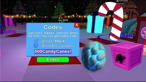 All Mining Simulator Christmas Codes! || Roblox