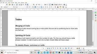Class X- Ch1. Word Processing Lect 9- Table of Contents