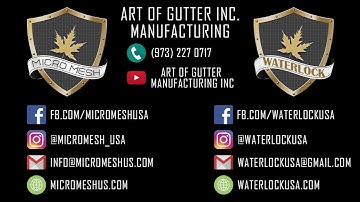 Art of Gutter - Waterlock & Easy Install and Regular Micro Mesh Gutter Protection Systems