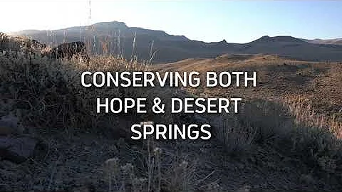 Conserving Both Hope & Desert Springs on the Summit Lake Paiute Reservation