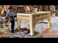 Woodworking Project - Making A Large CNC Carving Table From Extremely Rare Solid Hardwood