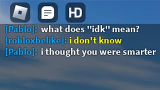 what does "idk" mean?