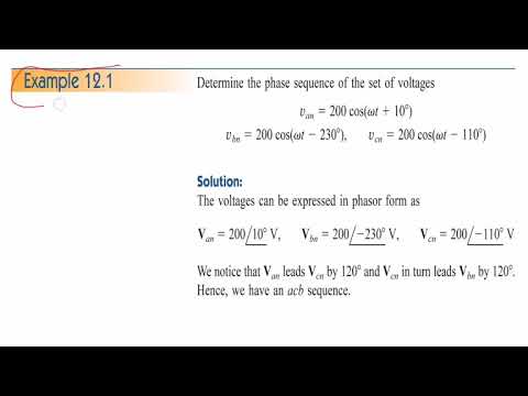 Three-phase Sequence Example