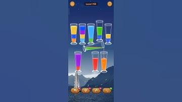 799 level Water sort - color sort game #gameshorts #watercolor #asmr #gameplay #shorts #play