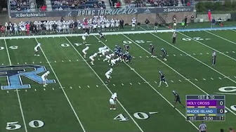 Highlights:  Holy Cross vs Rhode Island | 2024 CAA Football thumbnail