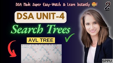 DSA Unit-4 Search Trees | AVL Tree 🔥| Part-2 | Data Structures & Algorithms | SPPU SE