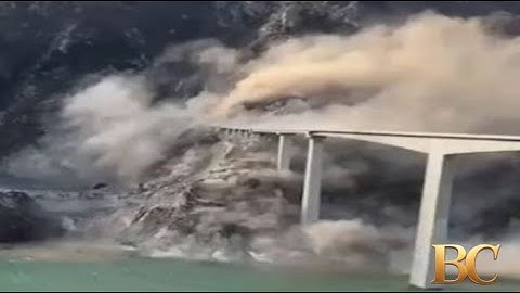 Major Chinese bridge collapses into river just months after opening to traffic