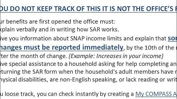 SNAP In A Snap Series - SAR Form.wmv